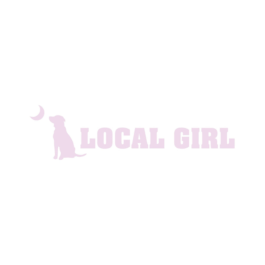Local Girl Decal - Pink Logo - Mercantile213