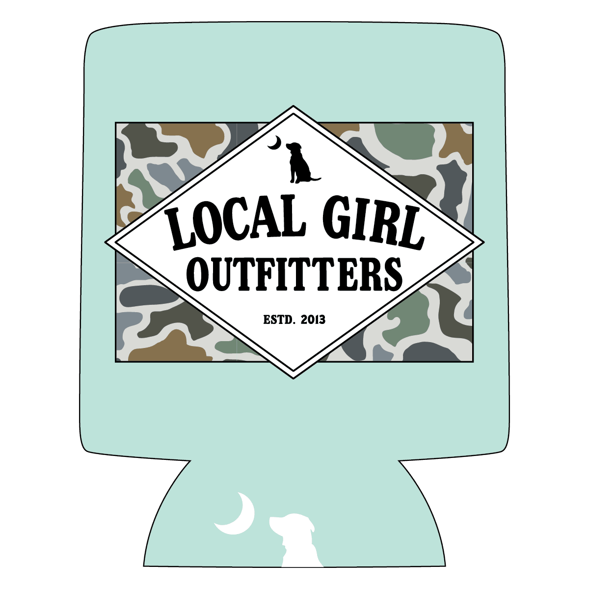 Local Girl Koozie - Founders Flag LCF - Mercantile213