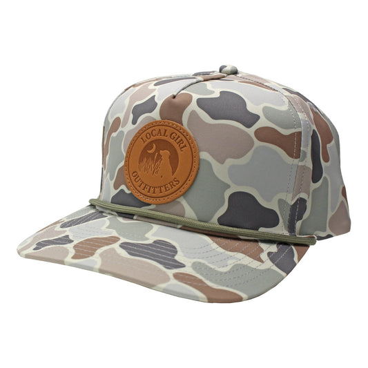 Local Girl Leather Patch Rope Hat - FCF - Mercantile213