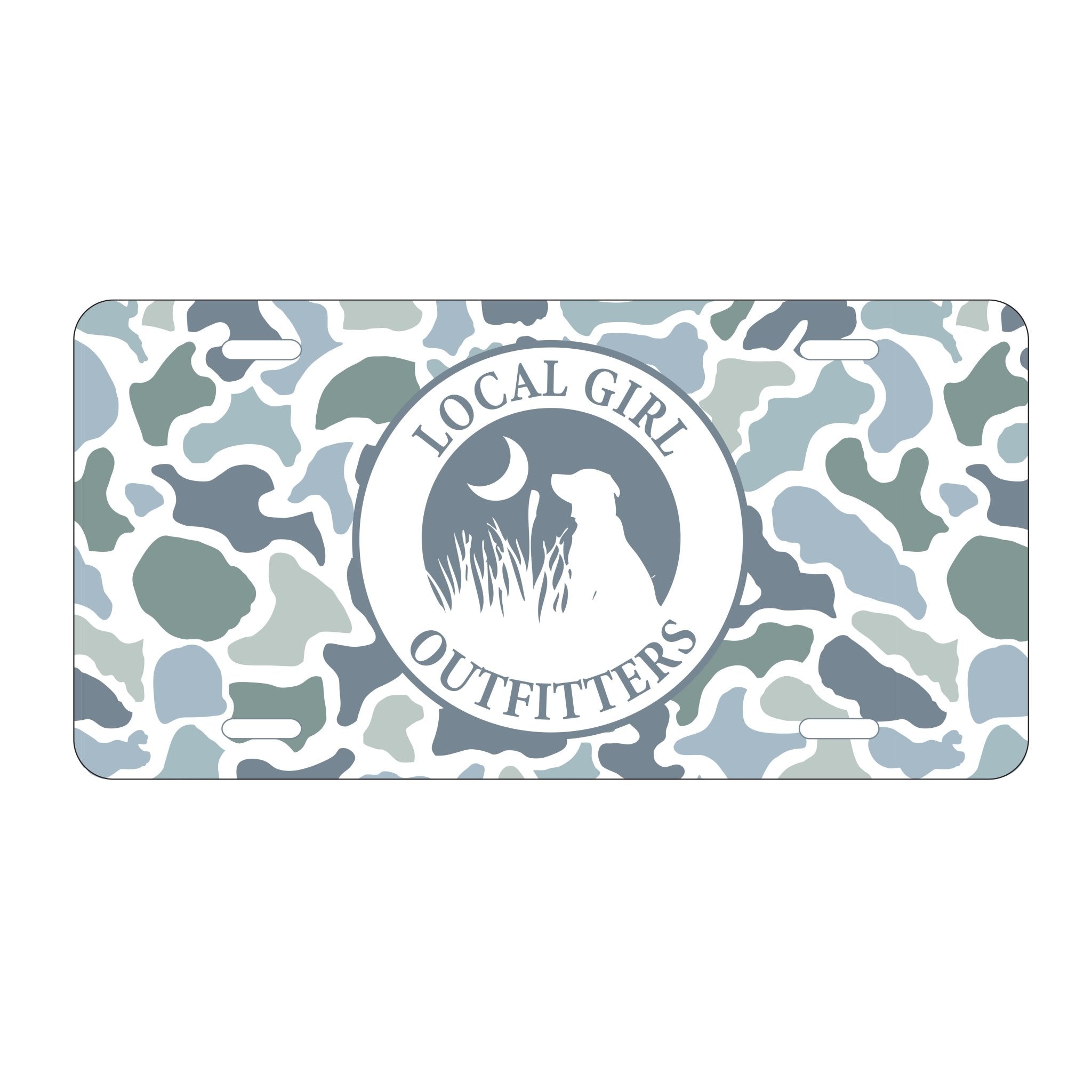 Local Girl License Plate - Localflage Coast - Mercantile213