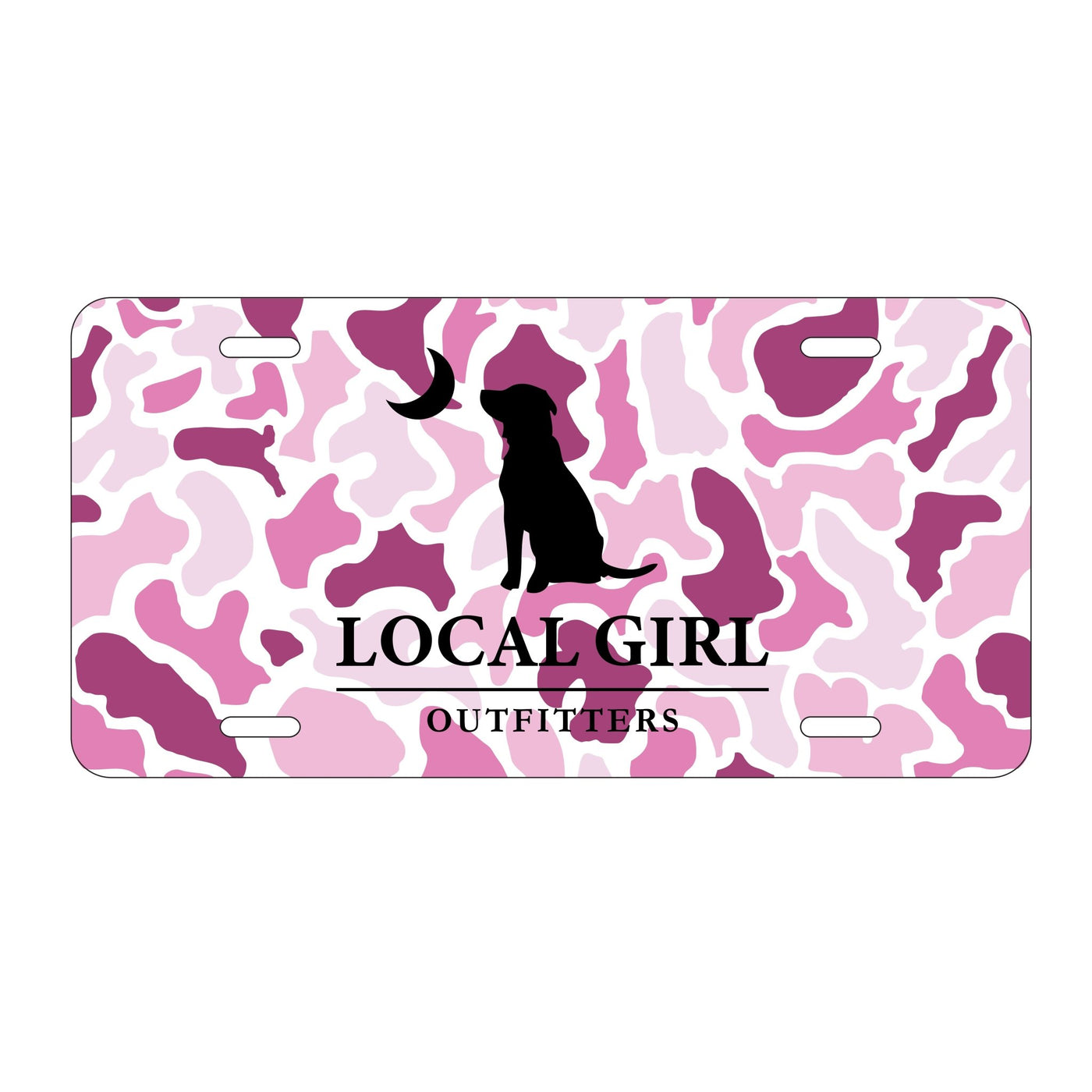 Local Girl License Plate - Pink Localflage - Mercantile213