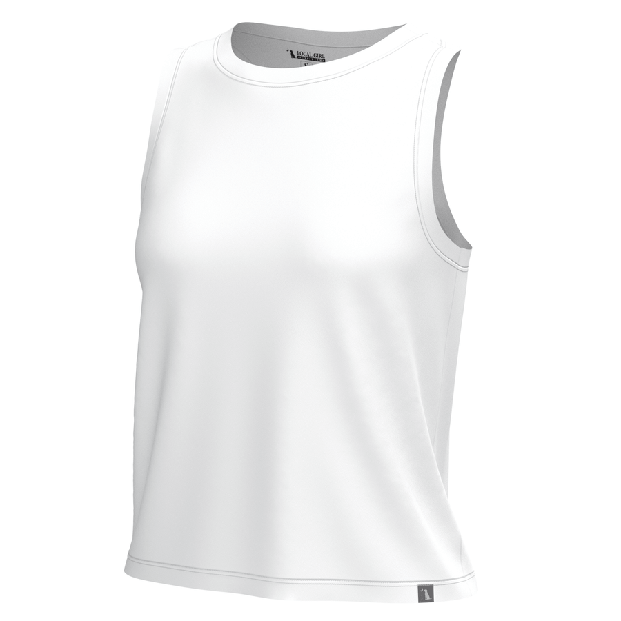 Local Girl Muscle Tank 2.0 - WHT - Mercantile213