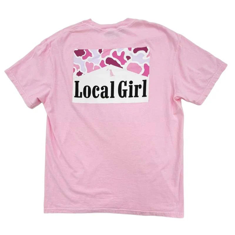 Local Girl Smoked Pink Localflage Tee - Blossom - Mercantile213