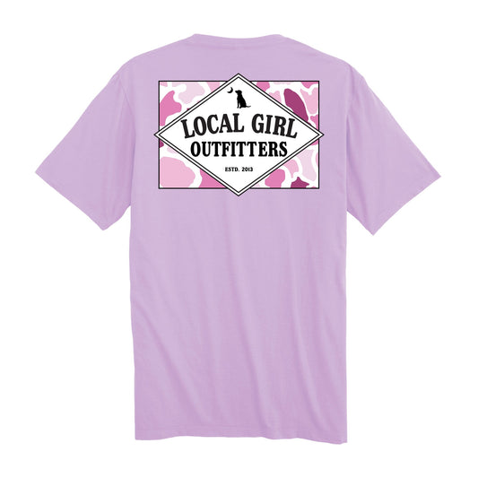 Local Girl SS Tee - Founder's Flag Pink Localflageo Orchid - Mercantile213