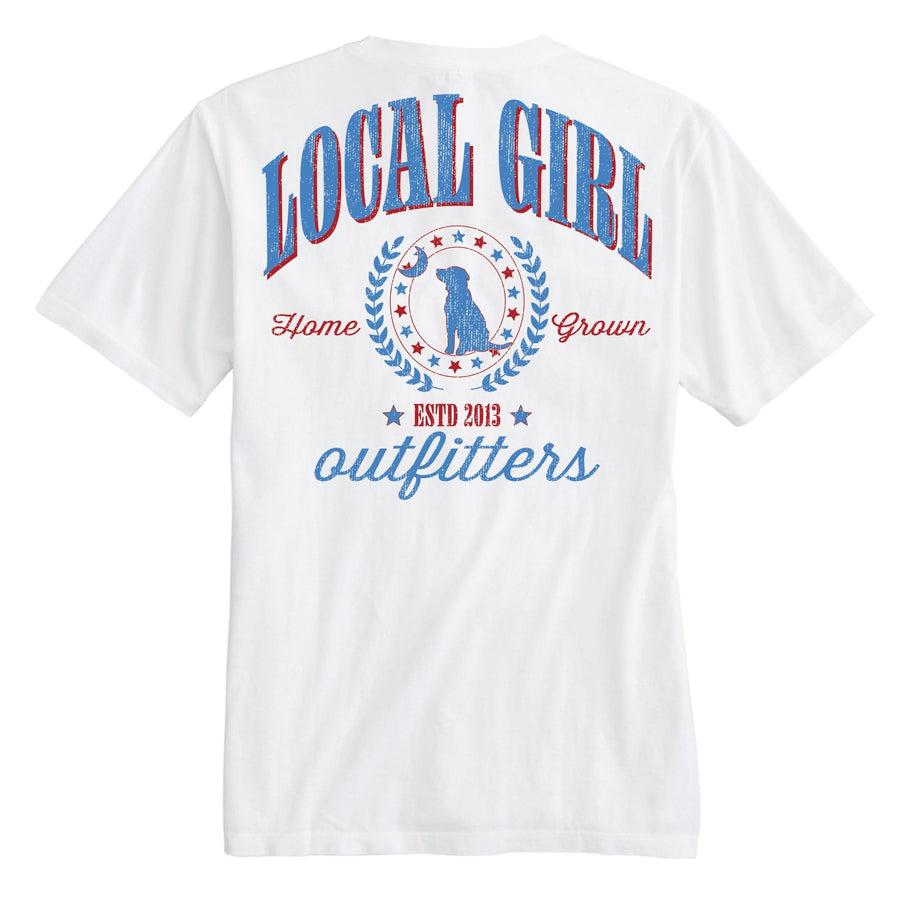 Local Girl SS Tee - Vintage USA - WHT - Mercantile213