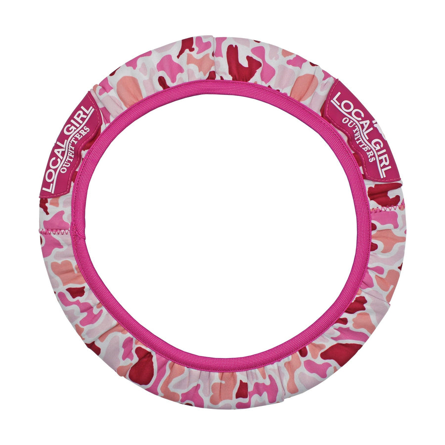 Local Girl Steering Wheel Cover - Pink Localflage - Mercantile213