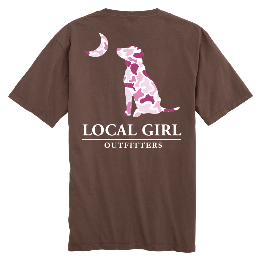 Local Girl Youth Tee - Pink LCF Dog & Moon ESO - Mercantile213