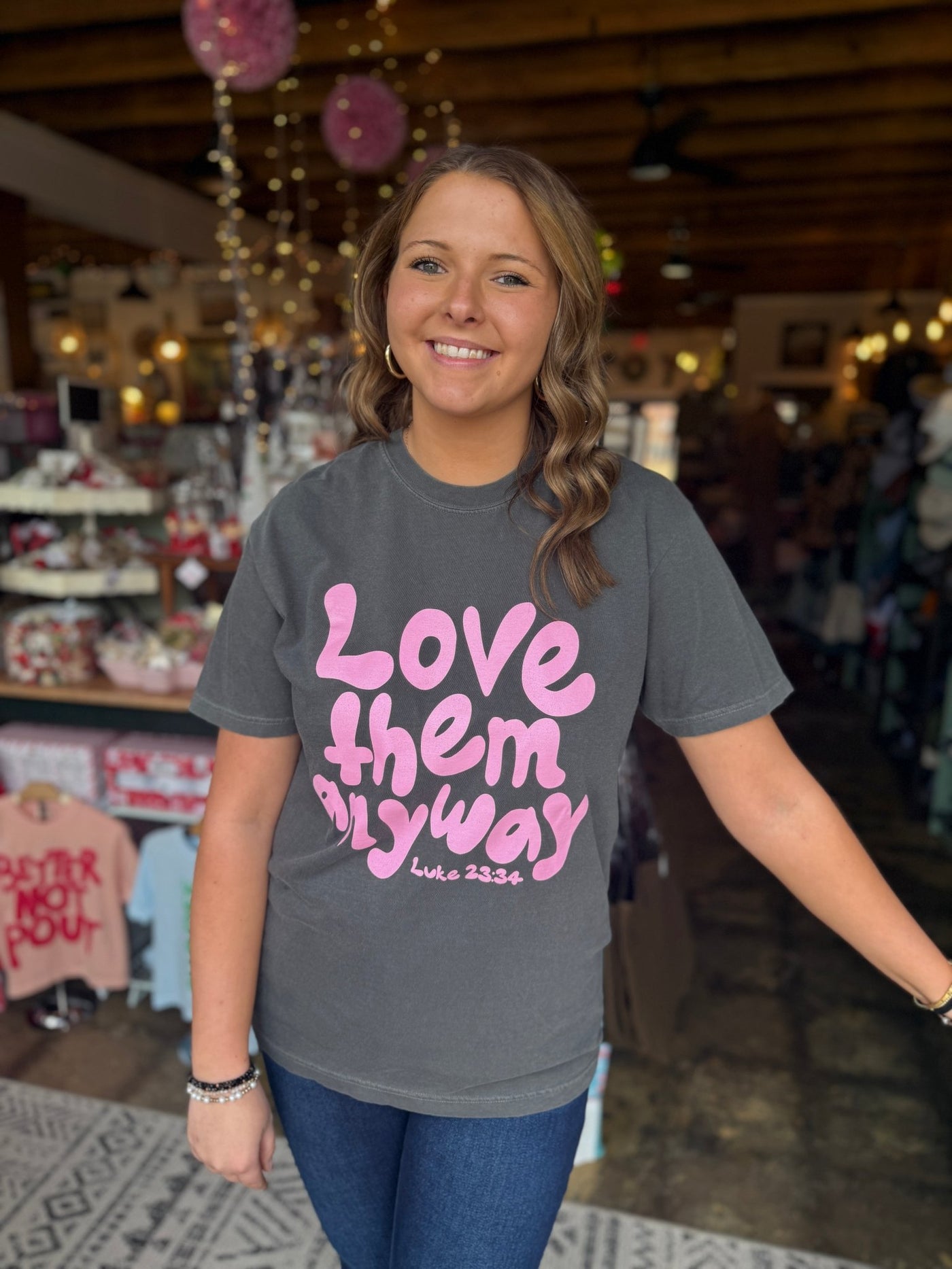 Love Them Anyway Short Sleeve Graphic Tee - Mercantile213