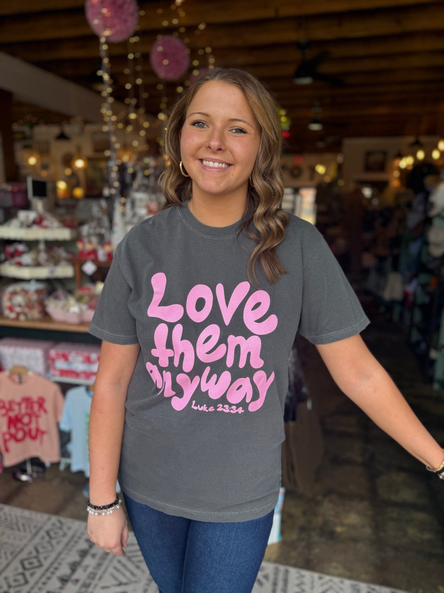 Love Them Anyway Short Sleeve Graphic Tee - Mercantile213