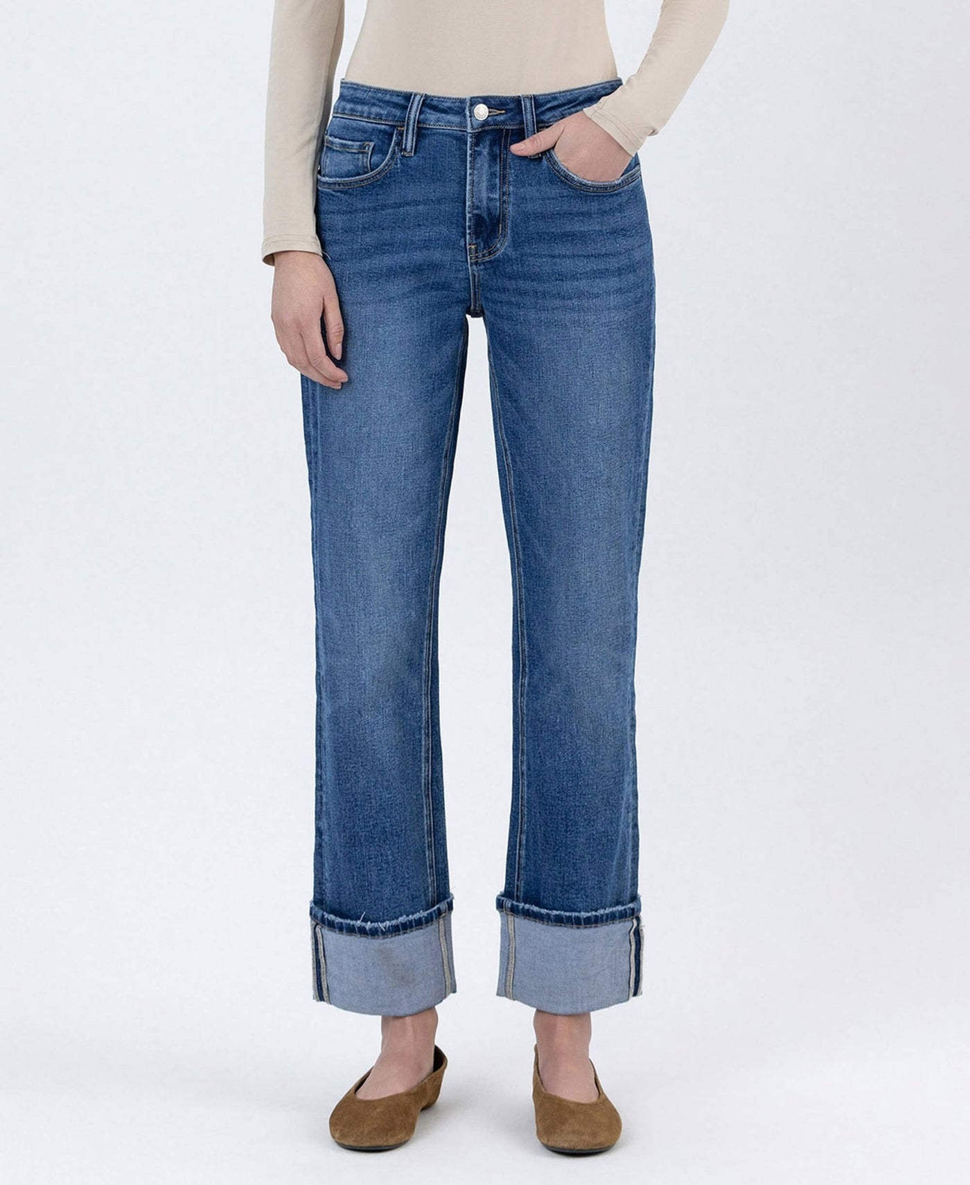 Lovervet Cuffed Ankle Jeans - LV1608 - Mercantile213