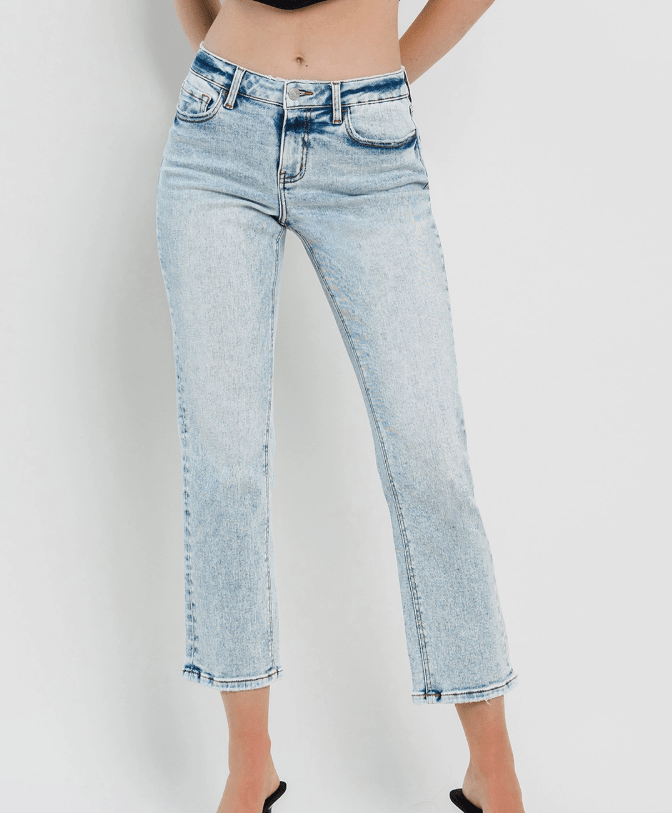 Lovervet Mid Rise Crop Straight - LV1262 - Mercantile213