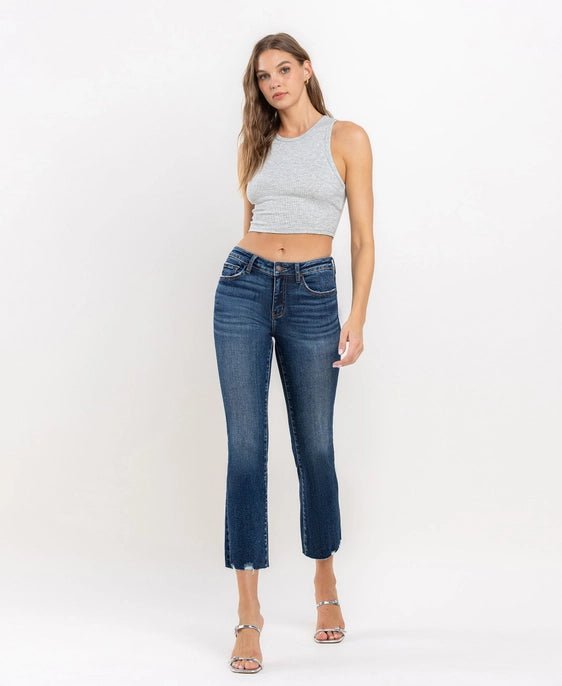 Lovervet Mid Rise Cropped Mini Bootcut - LV1223 - Mercantile213