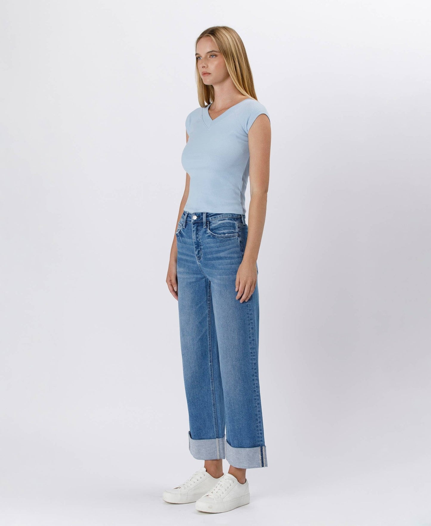 Lovervet Sweeping Cuffed Jeans - LV1571 - Mercantile213