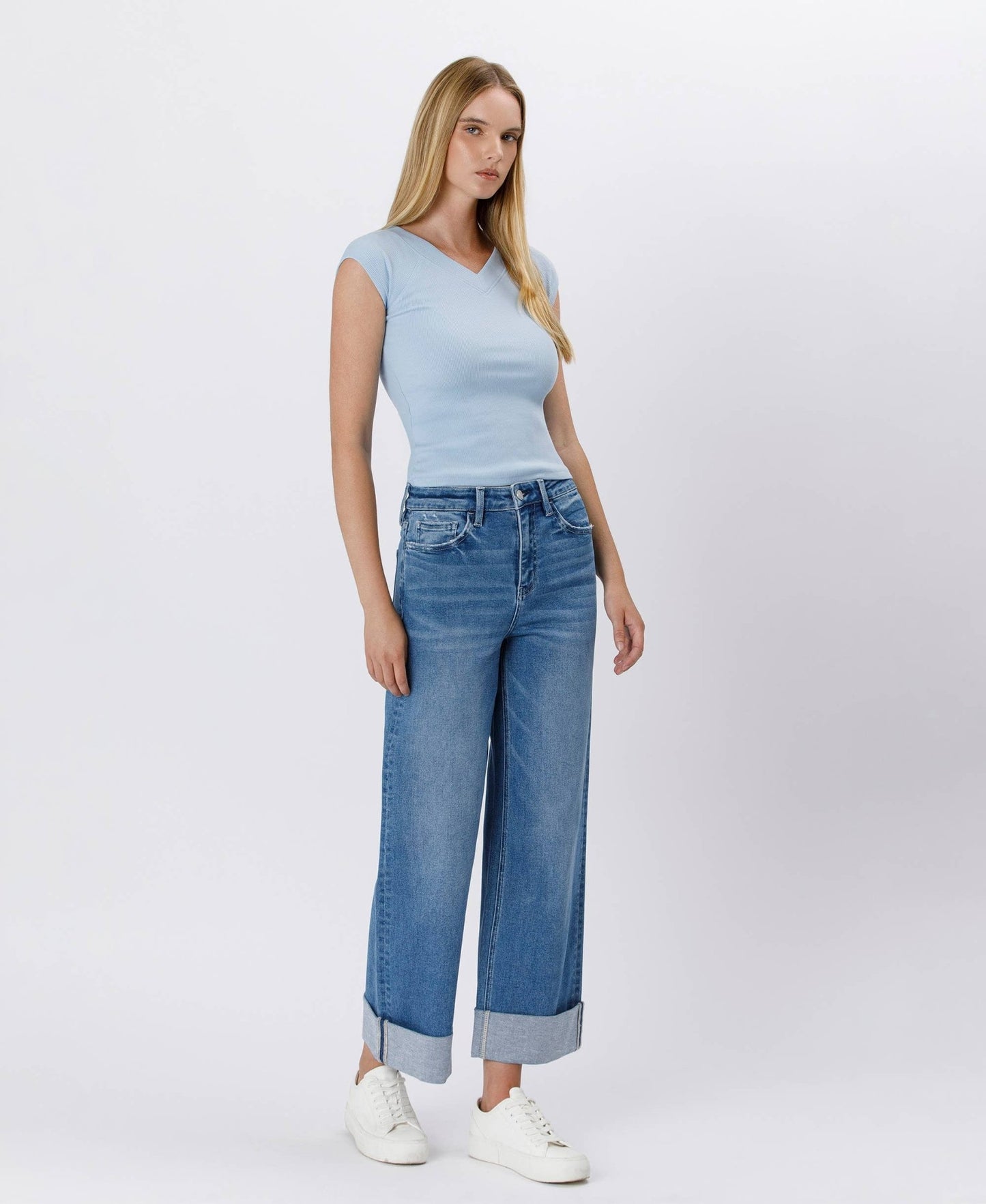 Lovervet Sweeping Cuffed Jeans - LV1571 - Mercantile213