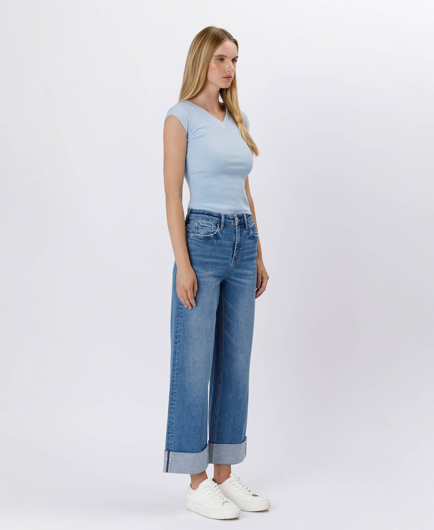 Lovervet Sweeping Cuffed Jeans - LV1571 - Mercantile213