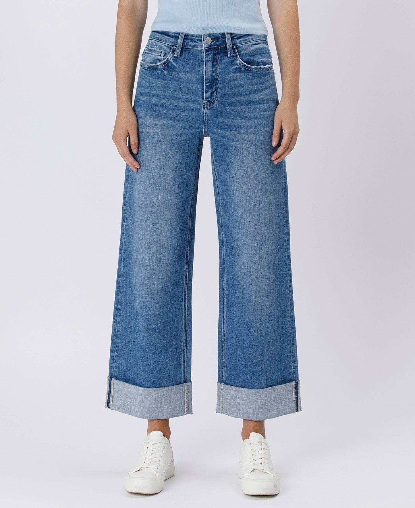 Lovervet Sweeping Cuffed Jeans - LV1571 - Mercantile213