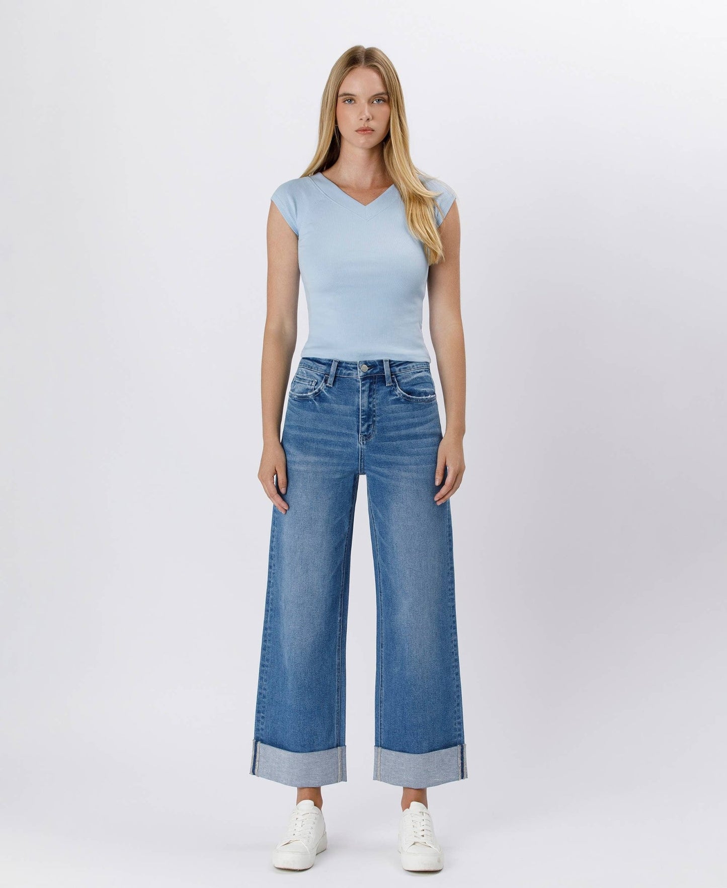 Lovervet Sweeping Cuffed Jeans - LV1571 - Mercantile213