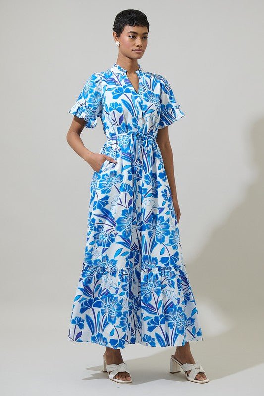 Maci Floral Midi Dress - Mercantile213
