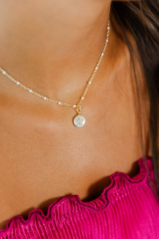 Madison Enamel Cross Necklace - Mercantile213