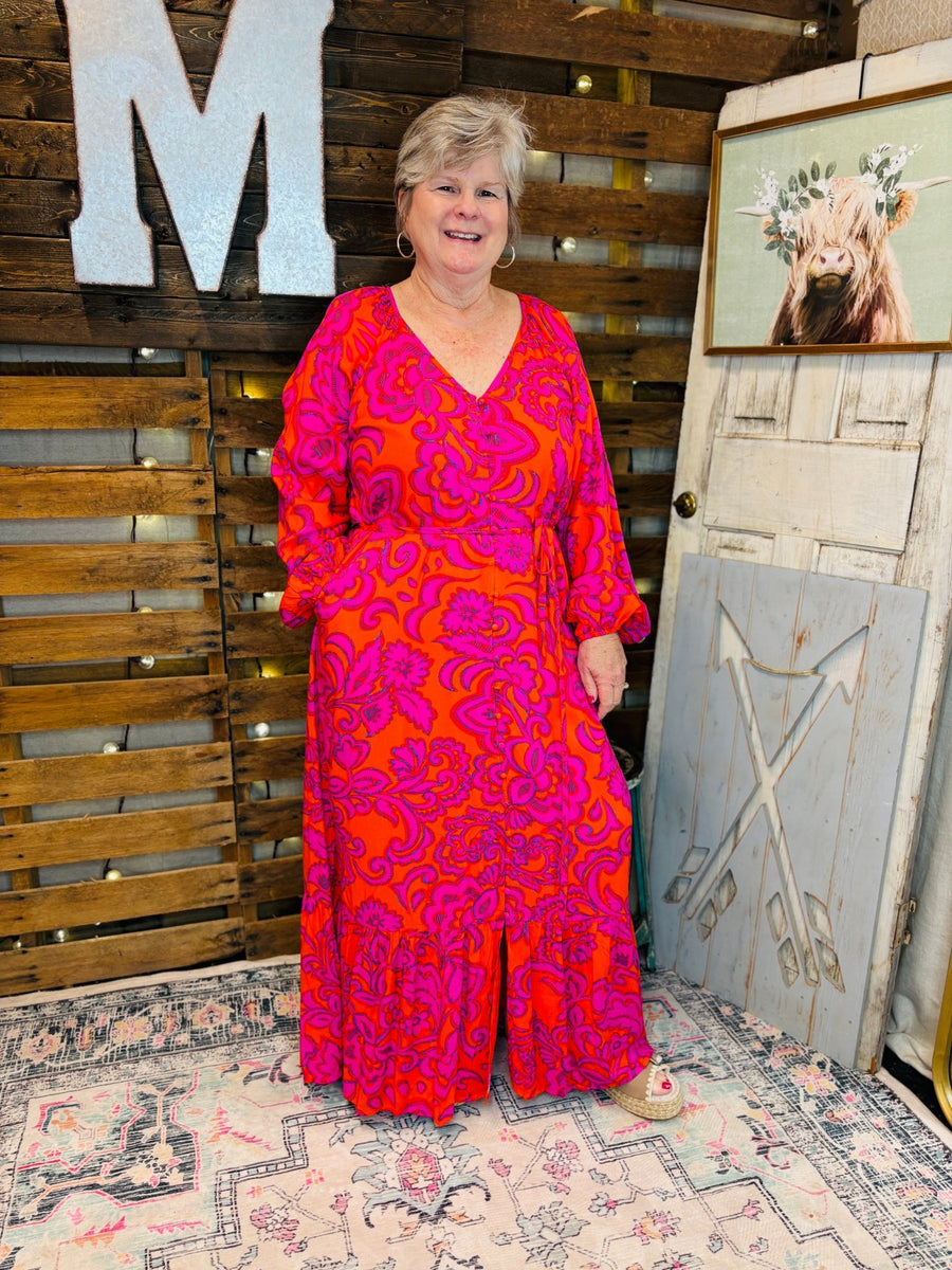 Marinda Floral Maxi Dress - Mercantile213