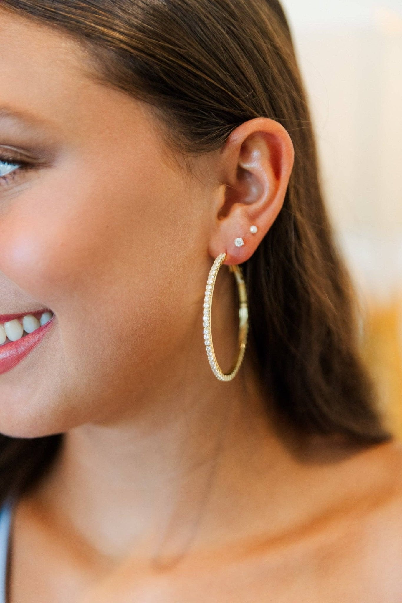 Marjorie CZ Hoops - Mercantile213