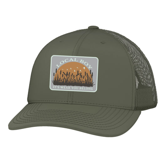 Marsh Woven Patch Hat - Loden - Mercantile213