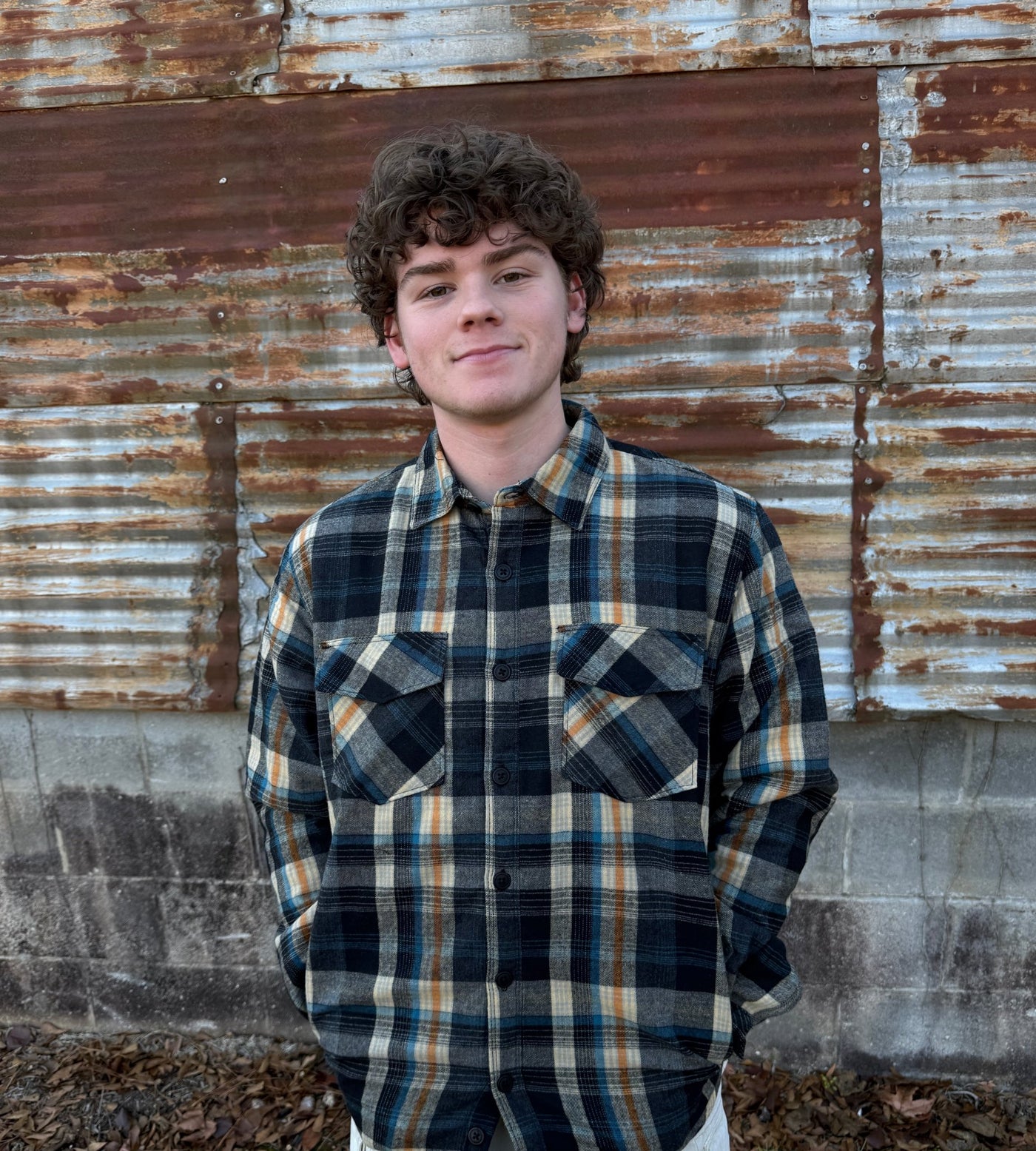 Men's Flannel Shacket - Khaki Plaid - Mercantile213