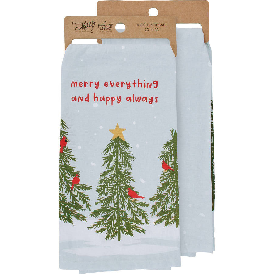Merry Everything Cardinal Kitchen Towel - Mercantile213