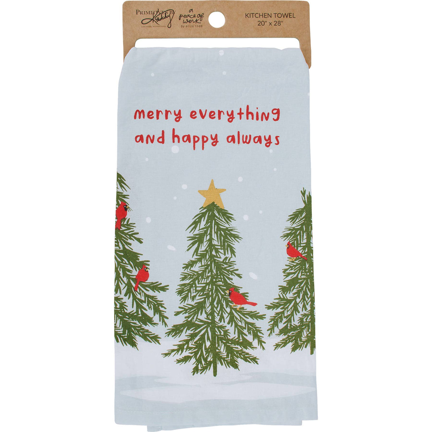 Merry Everything Cardinal Kitchen Towel - Mercantile213