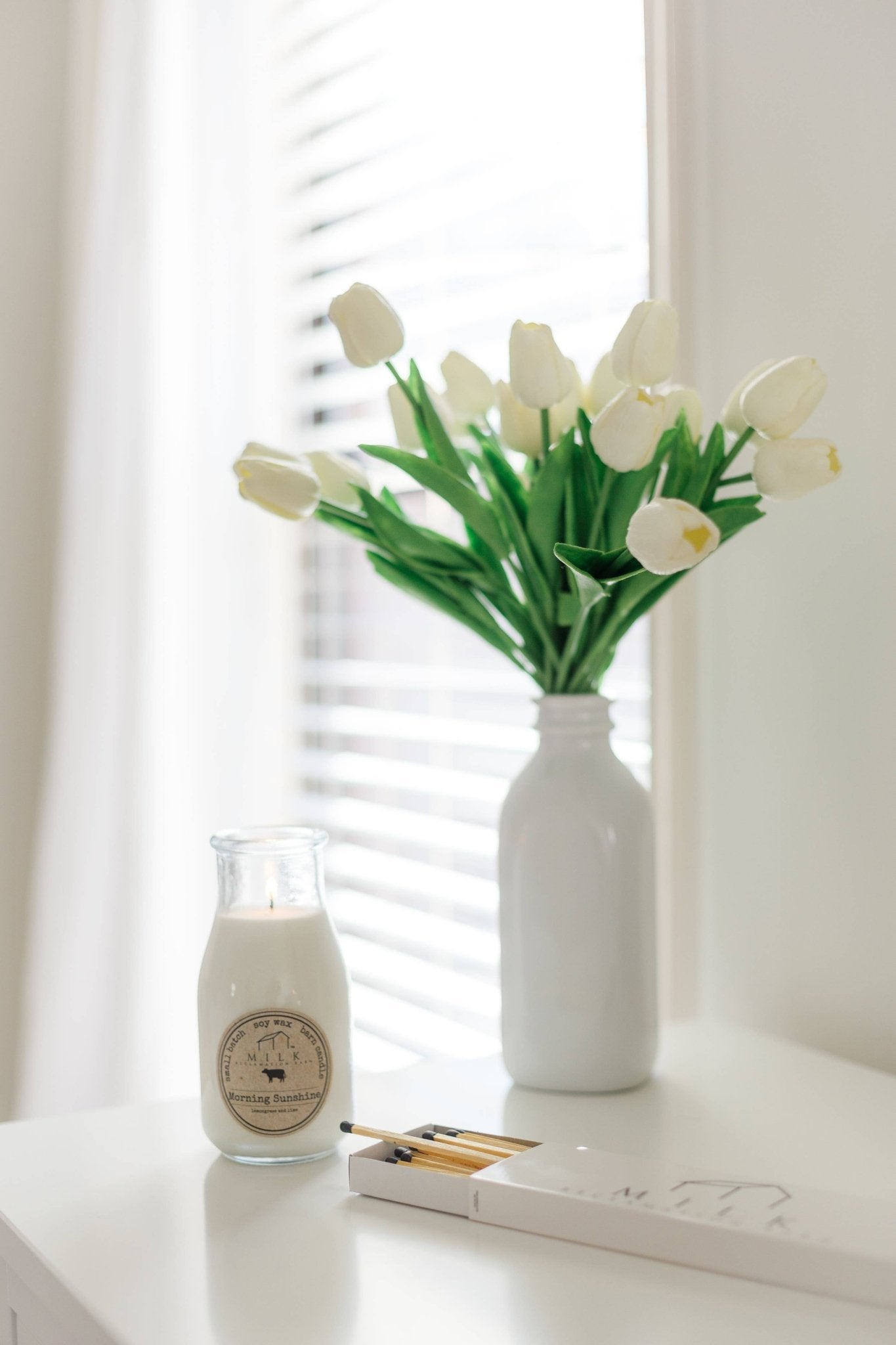 Milk Bottle Candle Joy in the Morning (Coffee) - Mercantile213