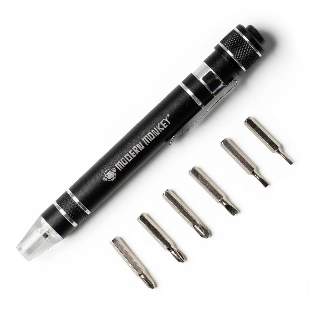 Modern Monkey® Screw’d Up 6 - in - 1 Mini LED Screwdriver - Mercantile213