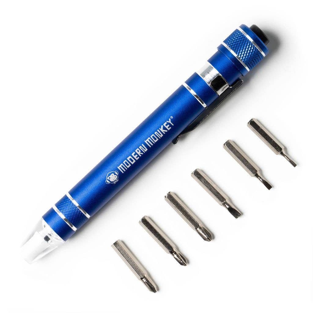 Modern Monkey® Screw’d Up 6 - in - 1 Mini LED Screwdriver - Mercantile213