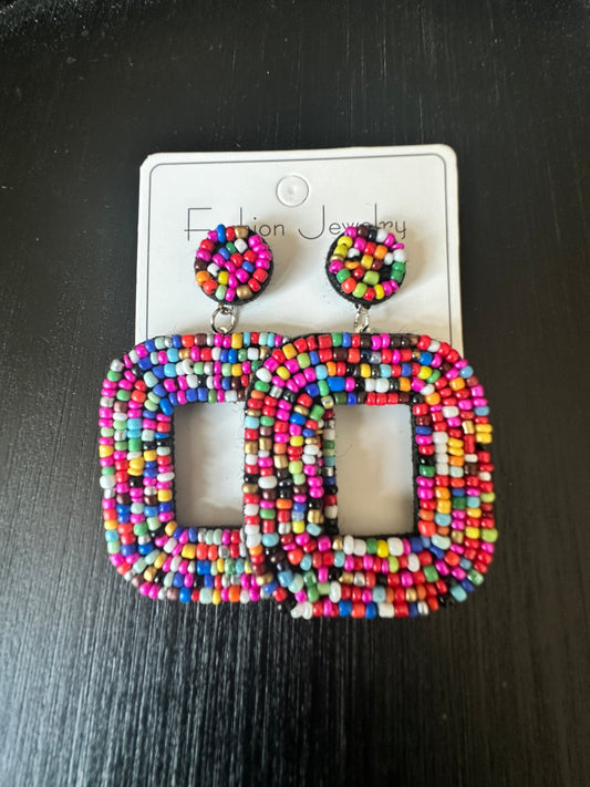 Multi Bead Drop Earrings - Mercantile213