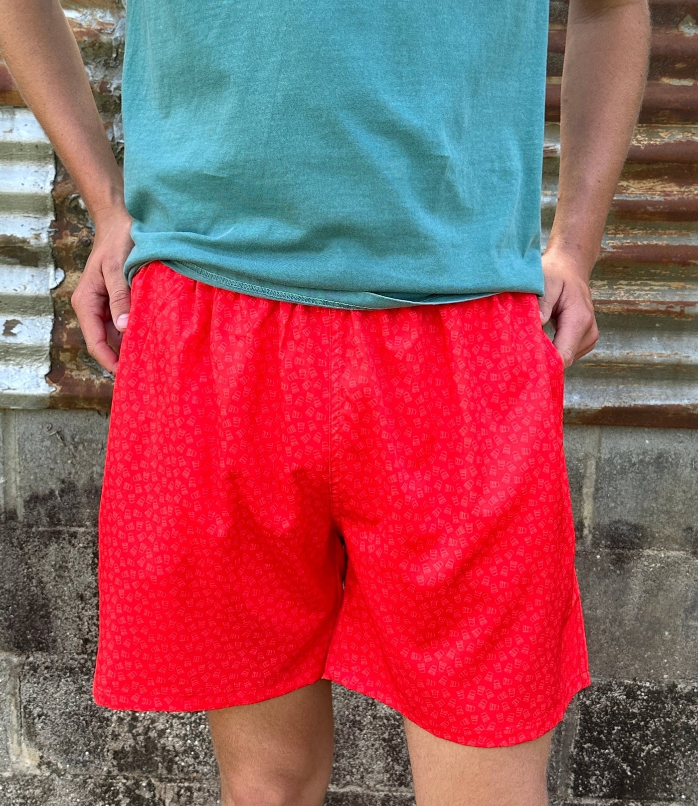 Old South Solo Cup - Lined Swim Trunks - Red - Mercantile213