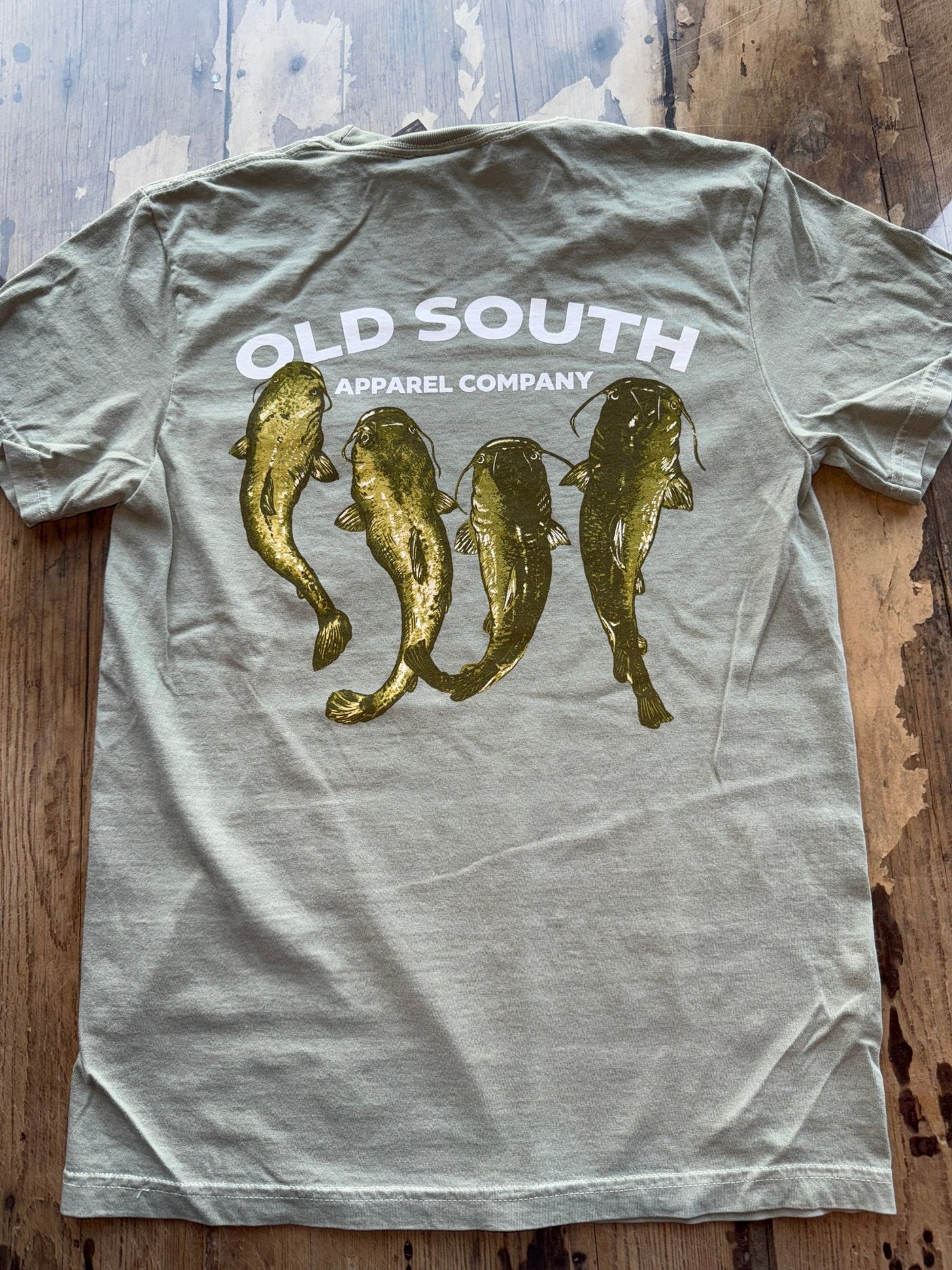 Old South SS Tee - Flat Head Catfish - Sandstone - Mercantile213