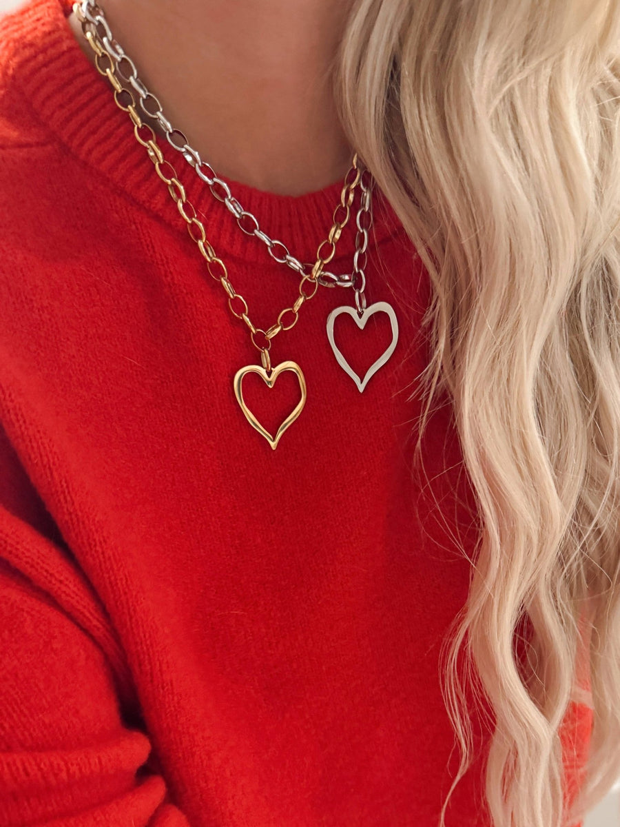 Open Heart Necklace - Mercantile213