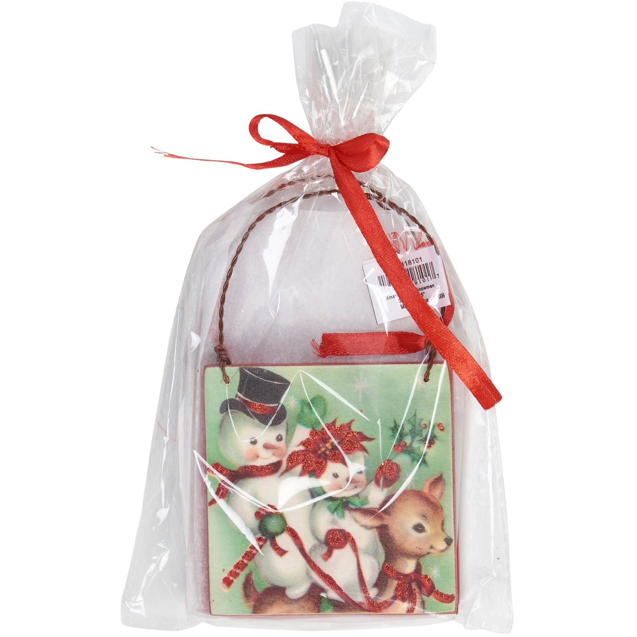 Ornament - Reto Snowman (3pc) - Mercantile213