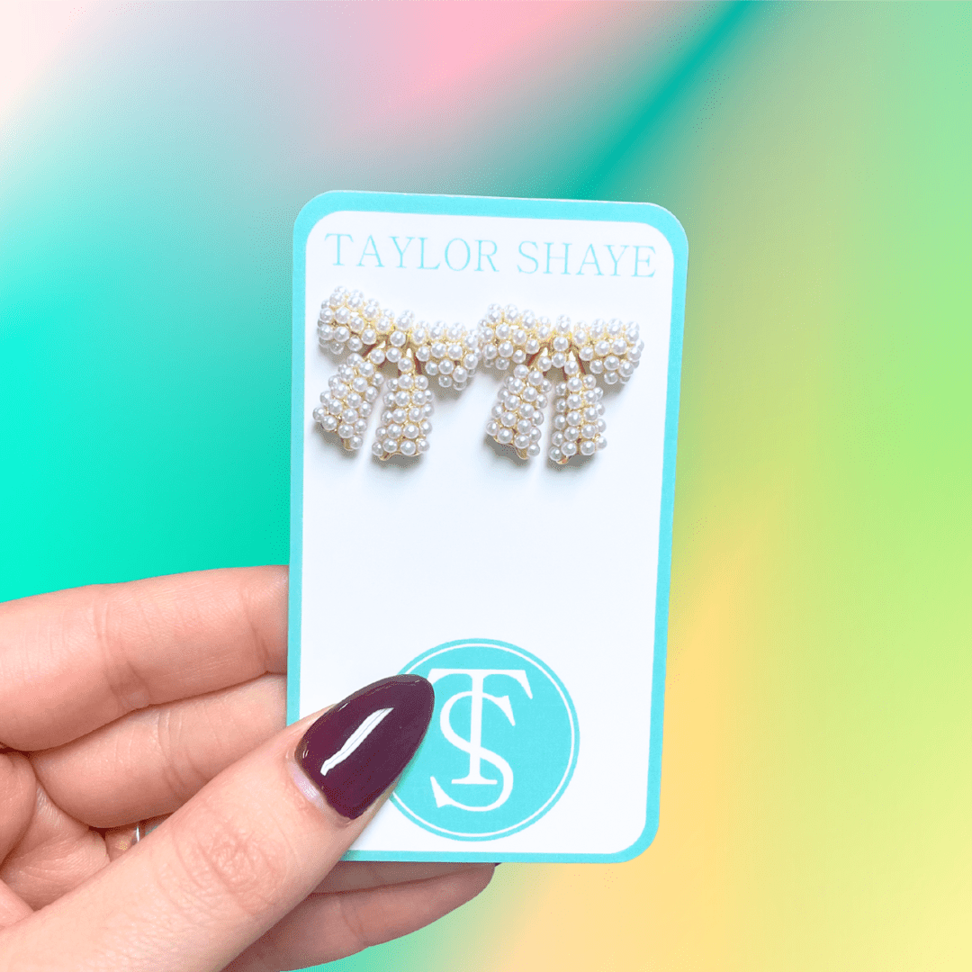 Pearl Bow Studs - Mercantile213