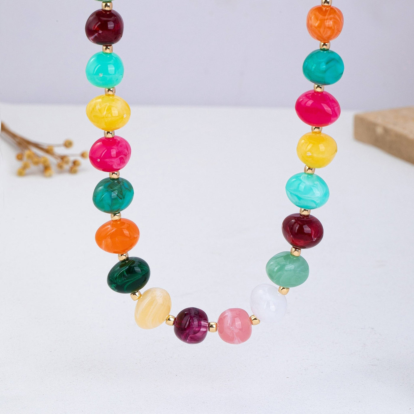 Pebble Beaded Necklace - BOL - Mercantile213