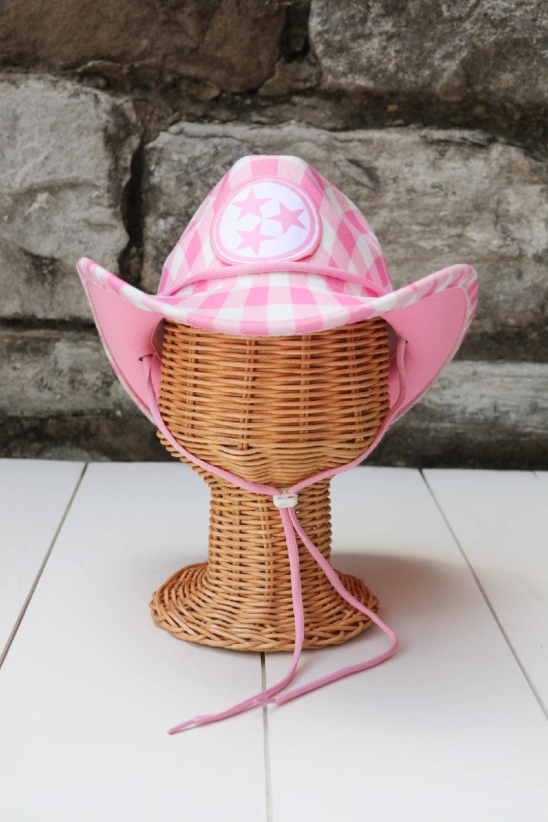 Pink Gingham TN Cowgirl Hat  - Mercantile213