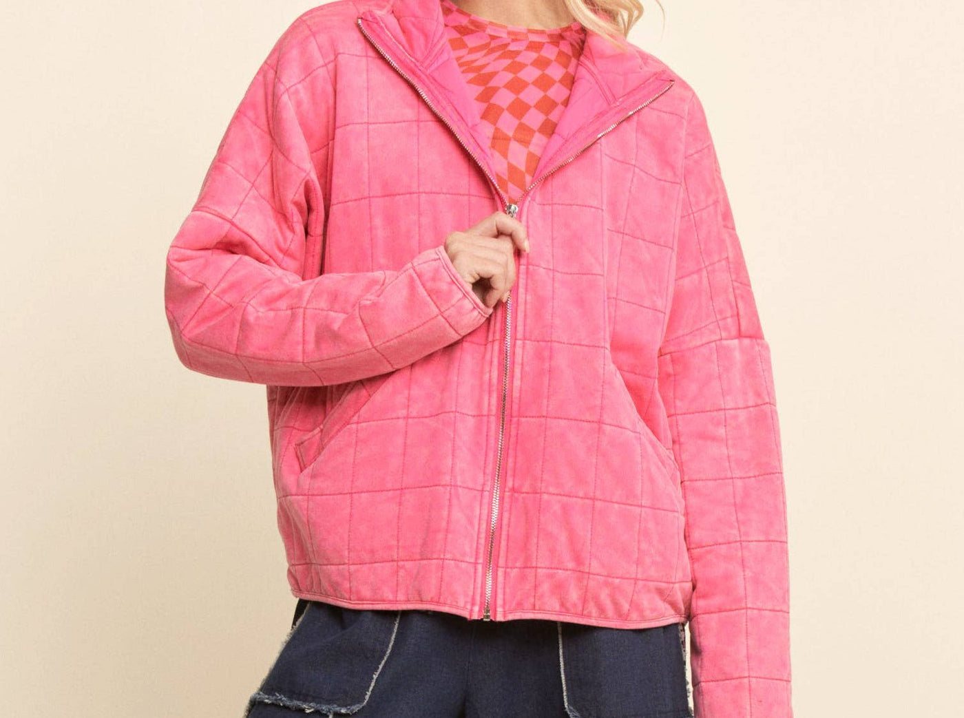 Pink Quilted Jacket - Mercantile213