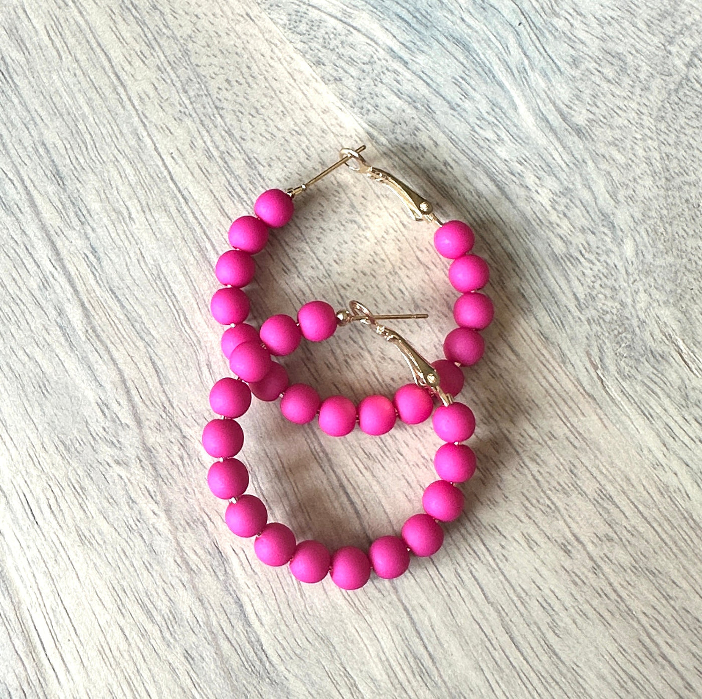 Poppin Beaded Hoops - Mercantile213