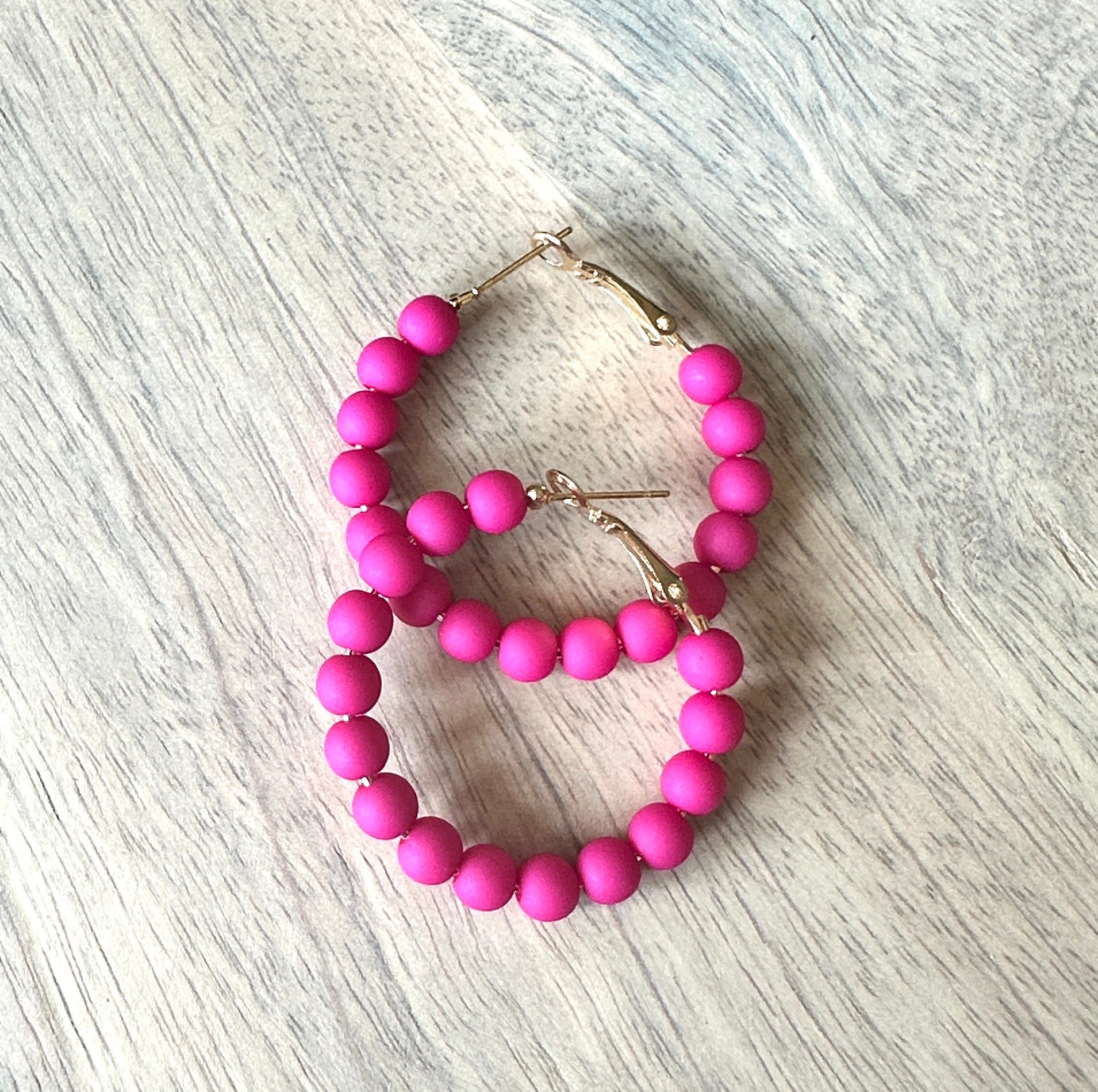 Poppin Beaded Hoops - Mercantile213