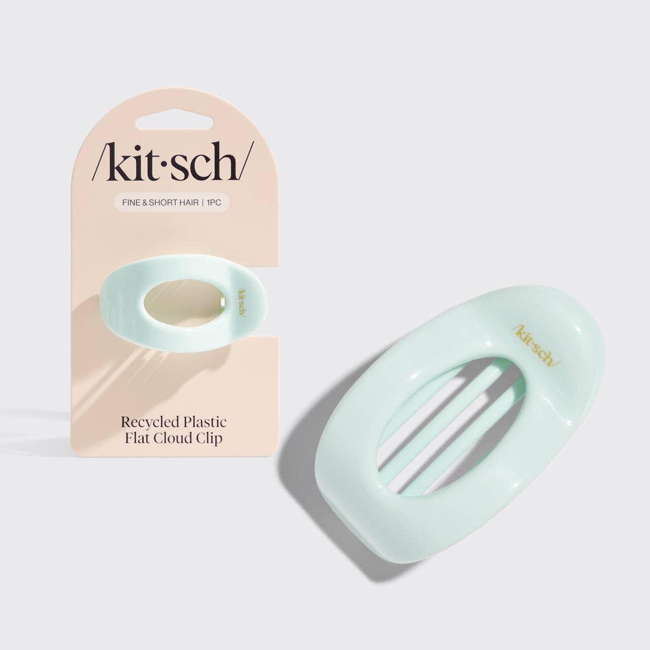 Recycled Plastic Small Flat Cloud Clip - Sage Leaf - Mercantile213
