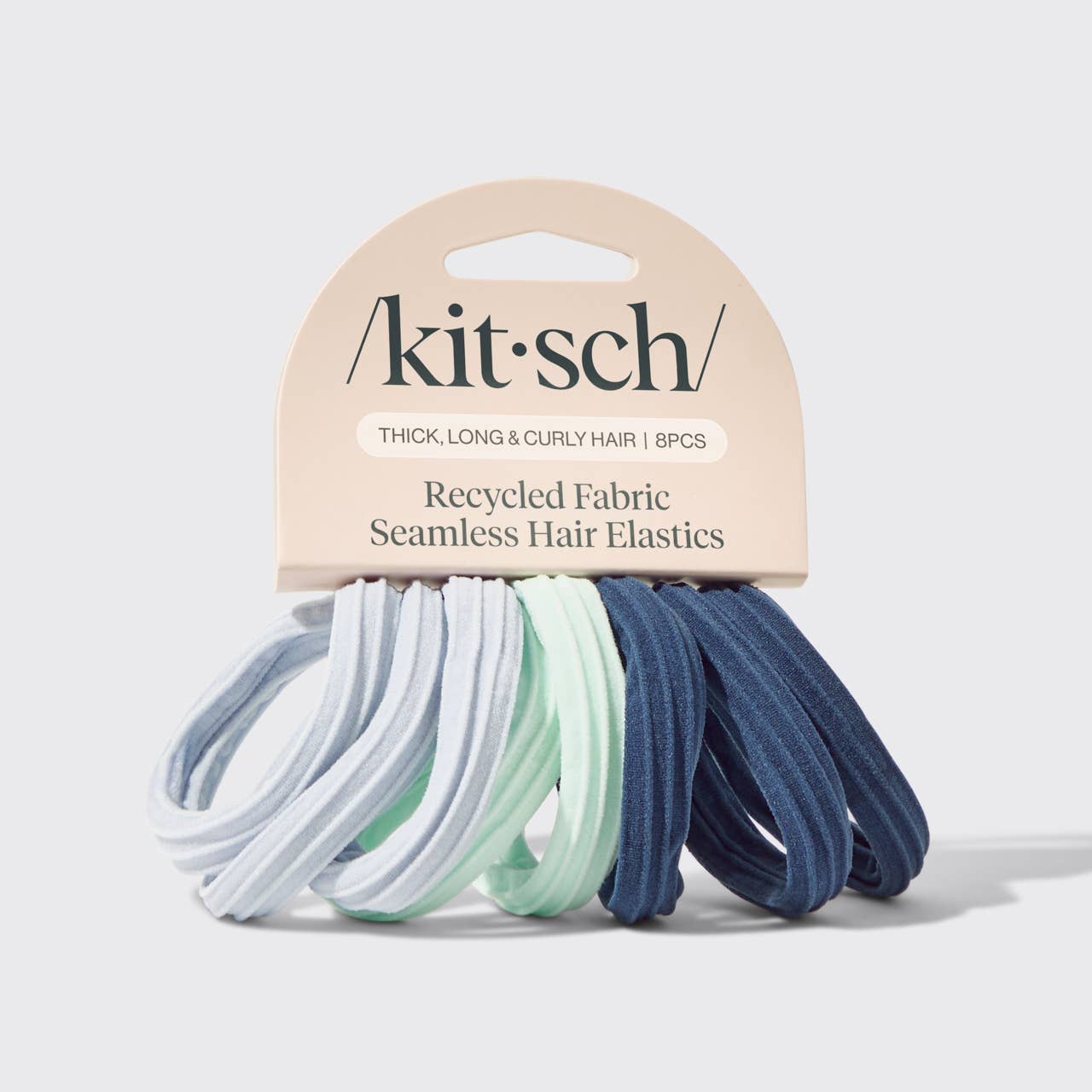 Recycled Seamless Hair Elastics 8pc Set - Garden Bouquet - Mercantile213