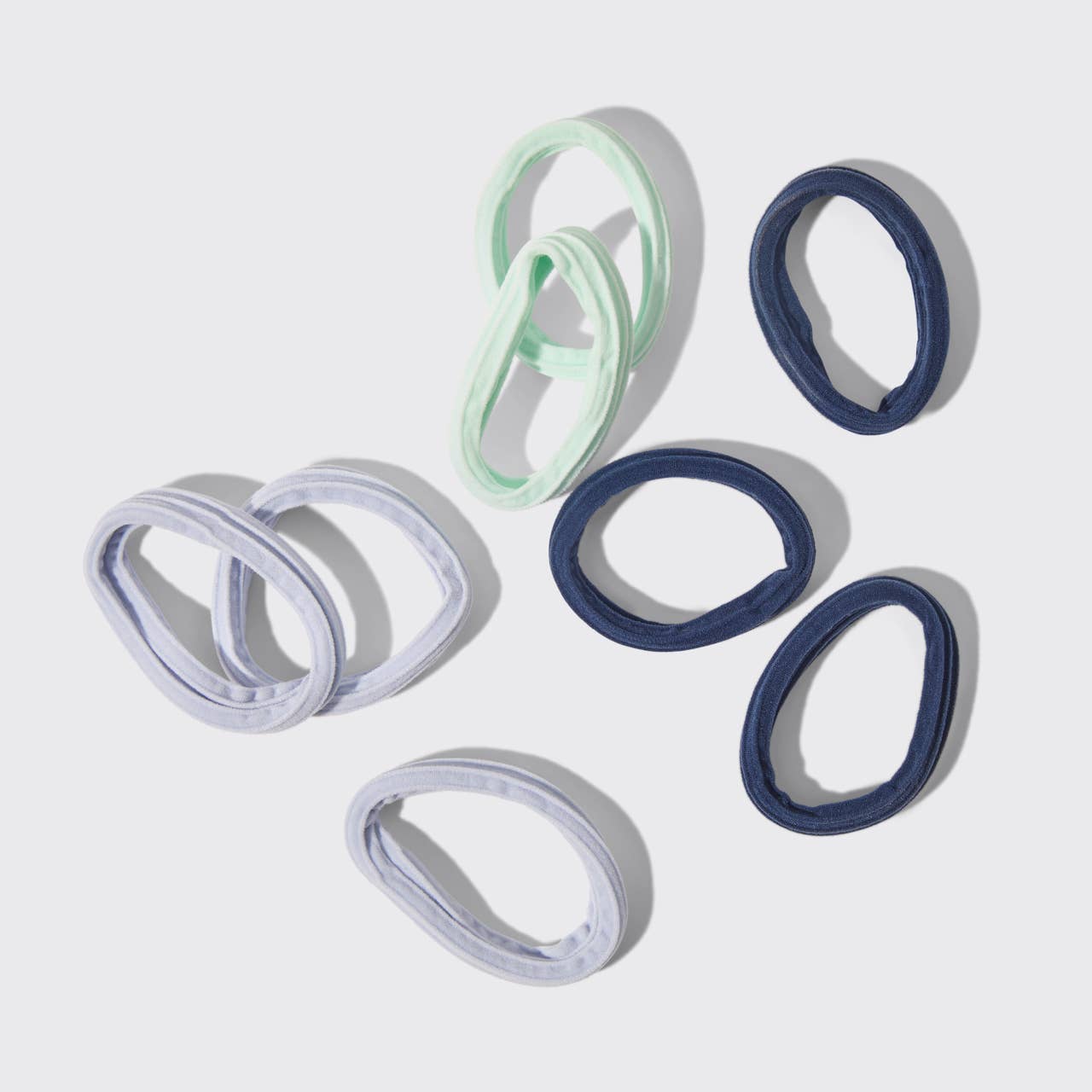 Recycled Seamless Hair Elastics 8pc Set - Garden Bouquet - Mercantile213