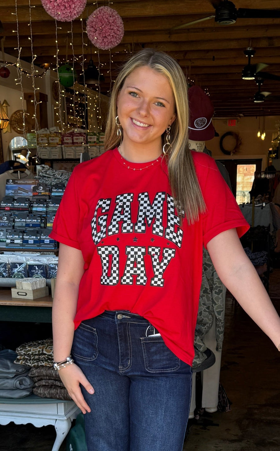 Red Game Day Tee - Mercantile213