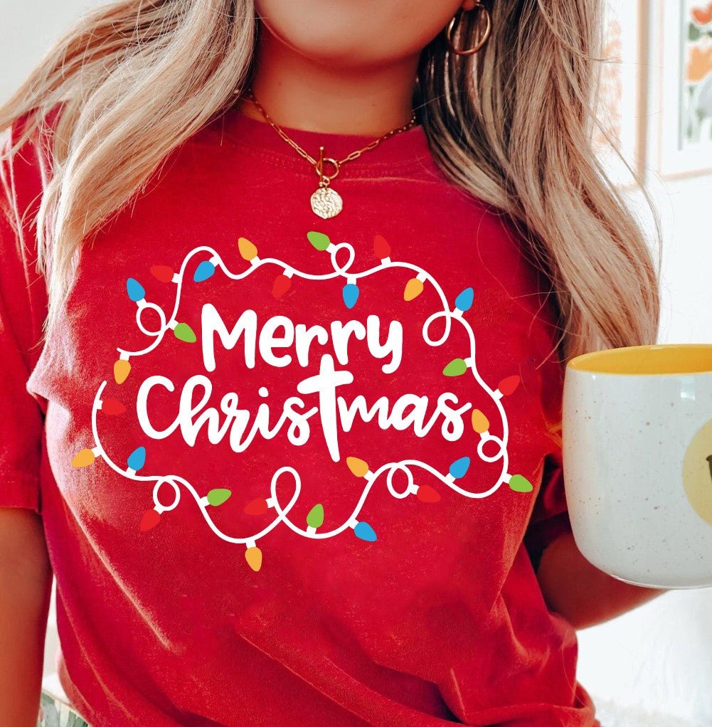 Red Merry Christmas Tee - Mercantile213