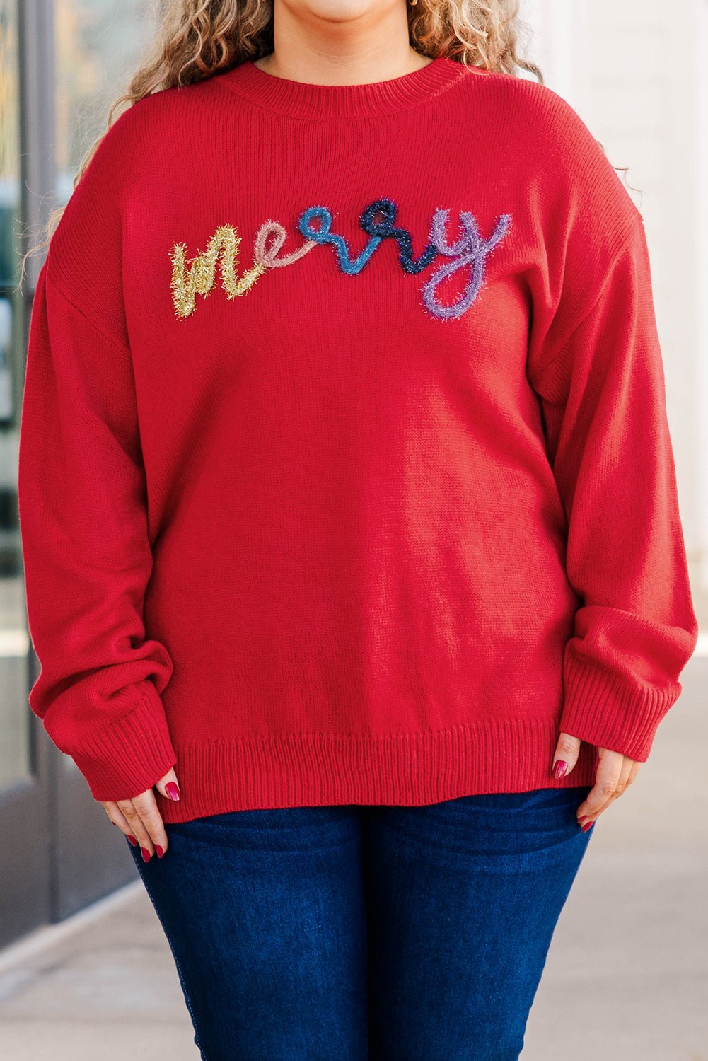 Red Tinsel Merry Sweater - Mercantile213