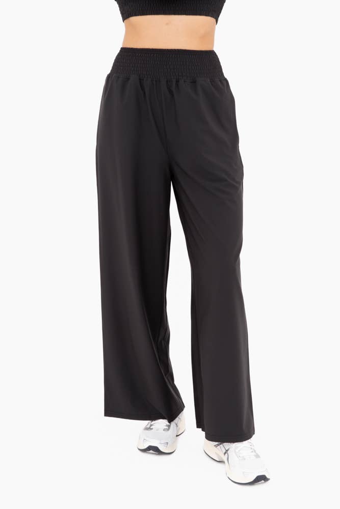 Relaxease Wide - Leg Pants: Black - Mercantile213
